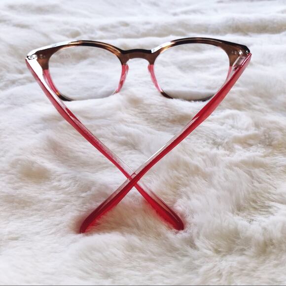 Hector Red & Brown Round Rim Reader Glasses - Picture 11 of 12